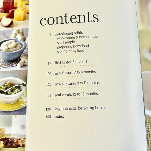 Cooking for Baby Hardcover Lisa Barnes Age-appropriate Nutrition Age 6-18 Months - Picture 5 of 10